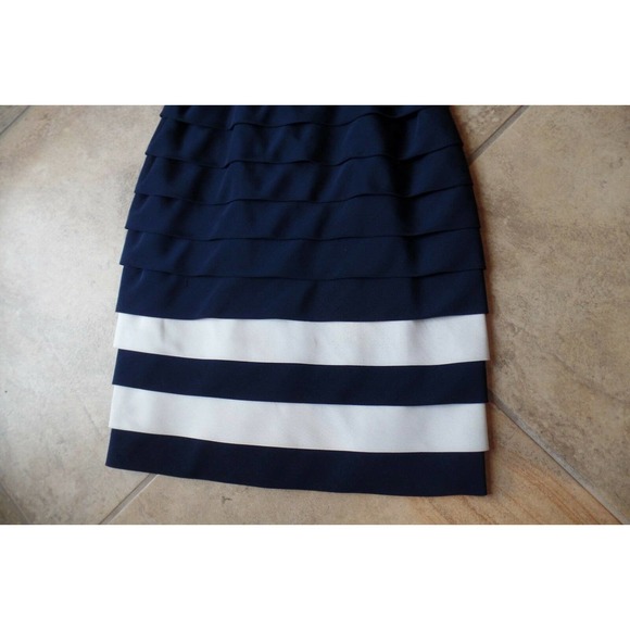 Tomasz Starzewski Layered Ruffle Silk Sheath Dress - Picture 2 of 8